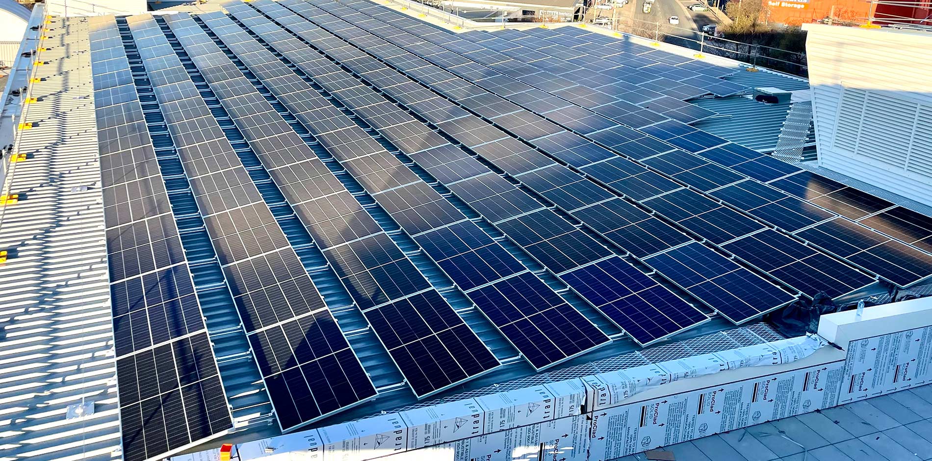Commercial solar installation by Meta Electrical & Solar β Canberra ACT and South Coast NSW Commercial solar power installation Canberra rooftop system