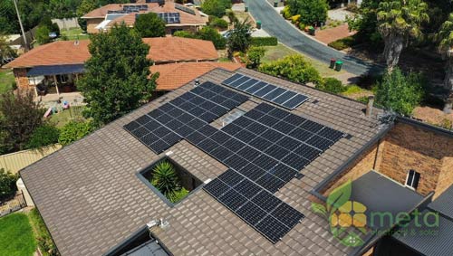 Why you should invest in Canberra Solar Energy. Solar installer Canberra Home solar panel system installed by Meta Electrical