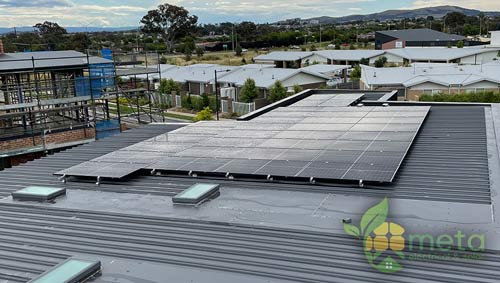 Why you should invest in Canberra Solar Energy. Solar installer Canberra Home solar panel system installed by Meta Electrical