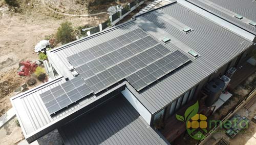 Why you should invest in Canberra Solar Energy. Solar installer Canberra Home solar panel system installed by Meta Electrical