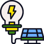 solar powered lights icon
