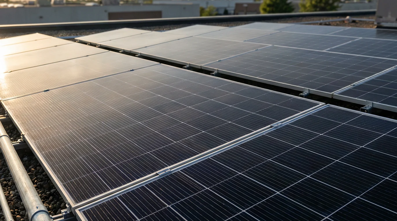 Commercial solar installation by Meta Electrical & Solar — Canberra ACT and South Coast NSW Commercial solar power installation Canberra rooftop system