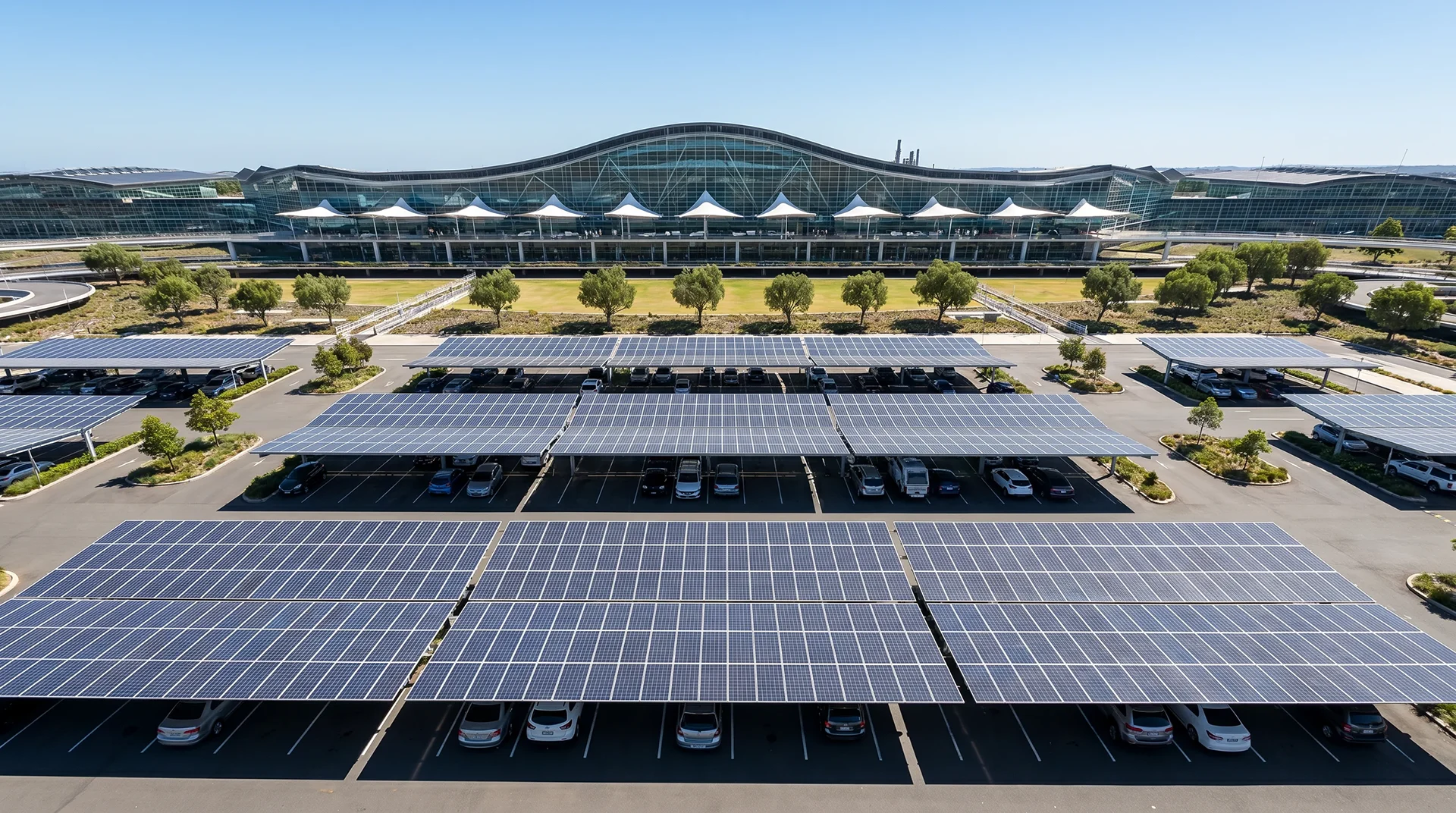 Commercial Solar Mounting Systems Solar installer Canberra Commercial Solar — Carpark Canopy Install